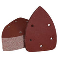 240 Grit Mouse Sander Sandpaper, Jamiikury 5 Hole Detail Sander Sandpaper Palm Sander Paper Mouse Sanding Pads Hook and Loop Sanding Sheets - Pack of 50