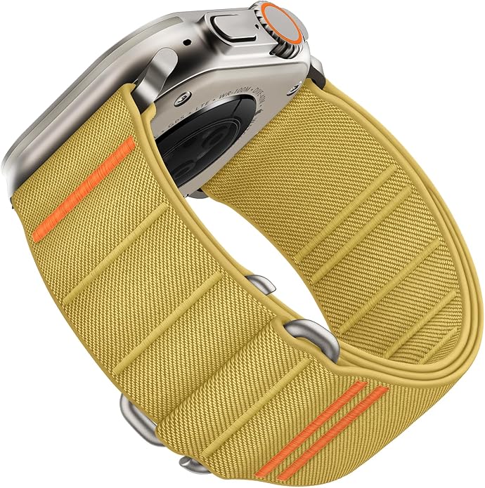 Suitisbest Sport Bands Compatible with Apple Watch Ultra Band 49mm 46mm 45mm 44mm 42mm 38mm 40mm 41mm Men Women, Stretchy Nylon Sport Loop Strap with S-Hook for iWatch Series 10 Ultra SE 9 8 7 6 5 4 3