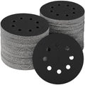100PCS 5 inch Silicon Carbide Sanding Discs 240 Grit, Wet Dry Orbital 5 Sander Hook and Loop Sandpaper Disc, Best for Metal,Automotive,Wood Polishing