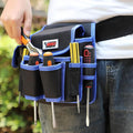 Tool Belt,600D Water-draining Oxford Cloth Tool Belts for Men,Electrician Tool Belt Widely Applied to Repairmen,Electrician,Carpenter,Construction (8 pockets)