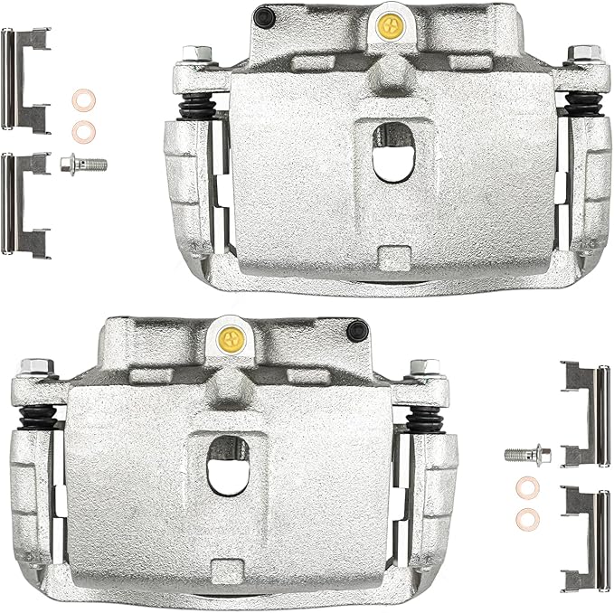 Torchbeam Front Brake Calipers Set for Chevrolet Silverado 2500 HD 2001-2010, Chevrolet Express 2500 2003-2020, Chevrolet Express 3500, Front Left and Front Right Calipers Replace # 18B4730+18B4731