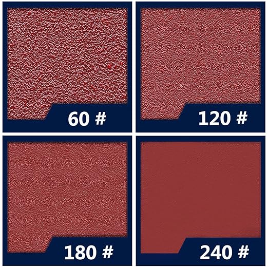 160pcs Detail Sander Sandpaper for Mouse Sander, 60 120 180 240 Grit Sanding Sheets, Sander Pads for Detail Sander, Finger Sander -FSM16