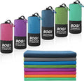 BOGI Microfiber Travel Sports Towel-Quick Dry Towel, Soft Lightweight Microfiber Camping Towel Absorbent Compact Travel Towel for Camping Gym Yoga Swimming Backpacking (XL:72''x32''+16''x16''-Nblue)