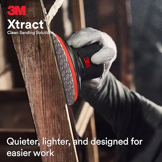 3M Pneumatic Random Orbital Sander, 88940, 5 in, Non-Vacuum, 3/8 in Orbit, Lightweight and Comfortable, 12000 RPM, .28 HP (209W) Motor, Variable Speed