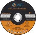 S SATC Cutting Wheel 6 in 6" x.045 x7/8" Cut Off Wheels for Metal 25 PCS Cutting Discs Fits Angle Grinder Concrete Accessories Saw Grinder Metal Cut Tools Grinder Attachment