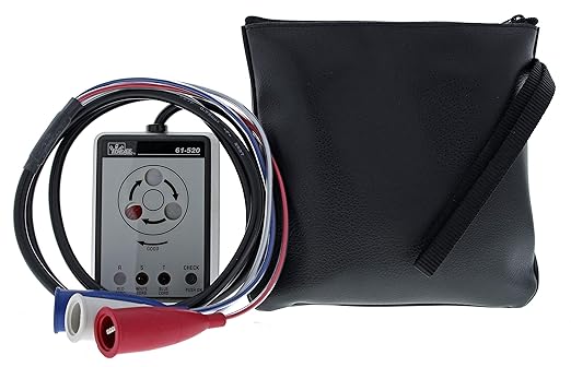 IDEAL Electrical 61-520 3-Phase Sequence Tester with Color-Coded Insulators,Black