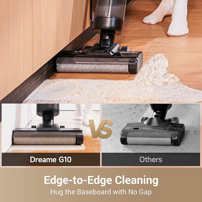 DREAME G10 Wet Dry Vacuum Cleaner, Cordless Vacuum Mop All in One with Auto Self-Cleaning, Up to 30 Mins Runtime, Cordless Floor Cleaner Machine for Hard Floors, Edge Cleaning Wet Dry Vacuum