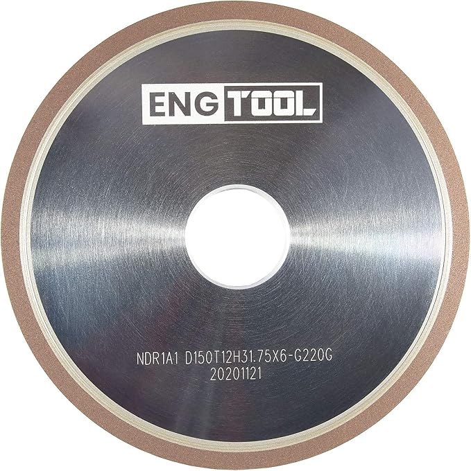 MaxTool Dia 6" 1A1 Diamond Plain Wheel Abrasive Grinding Wheel Thick 1/2" Grit#220 Resin Bond; NDR1A1D6T12X6G22