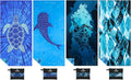 4 Pack Microfiber Lightweight Thin Beach Towel Sand Free Quick Dry Super Absorbent Large Towels for Swimming Pool Yoga Gym Travel Vacation Beach Accessories Essentials for Adults