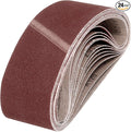 HARFINGTON 4 x 21 Inch Sanding Belts, 24 Pcs 120 Grits Aluminum Oxide Abrasive Belt Sander File Belt for Woodworking, Metal Polishing, Knife Sharpener
