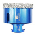 2-1/2 Inch Diamond Core Drill Bit for Porcelain Tile Ceramic Marble Granite Drilling,BRSCHNITT 1pc Vacuum Brazed Diamond Hole Saw with 5/8-11 Thread (65mm)
