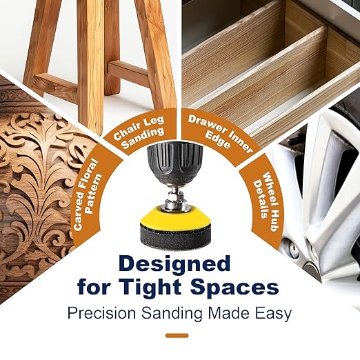 367 Pieces 2 Inch Sanding Discs, GOH DODD Wet Dry Sandpaper with Interface Pad and Backer Plate 1/4" 1/8" Shank, 60-10000 Grits Grinding Abrasive Sand Paper for Auto Metal Glass Resin Wood Sanding
