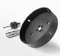 6-3/8 Inch Hole Saw with 1/2" Hex Shank Quick Change Arbor, JTemgle Bi-Metal Hole Saw Heavy Duty Hole Cutting Tool for Cornhole Boards, Recessed Lights, Wood, Plastic, Drywall & Soft Metal