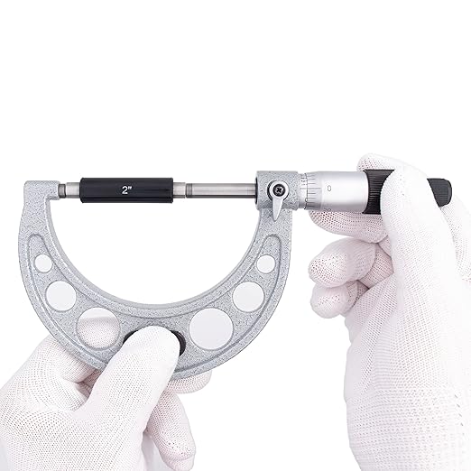 Clockwise Tools MMTR-03 Premium Outside Micrometer with Carbide Tip 2-3" Measuring Range 0.0001" Graduation Precision Machinist Tool