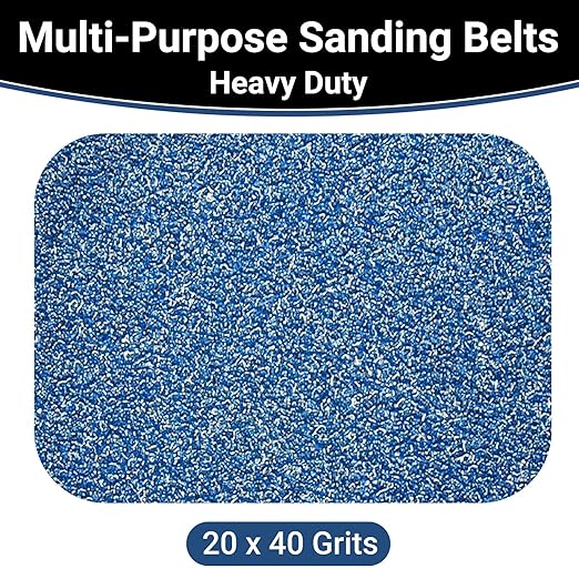 3x21 Inch Sanding Belts 20 Pcs 40 Grits Heavy Duty Belt Sander Zirconia Belt Sander Paper for Wood, Metal, Stainless Steel, Automotive, and Furniture
