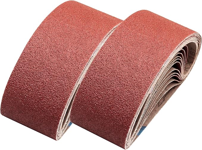 24 Pcs 3 Inch x 24 Inch Sanding Belts,Aluminum Oxide Belt Sander Sandpaper (8 Each of 40 60 80 Grits)
