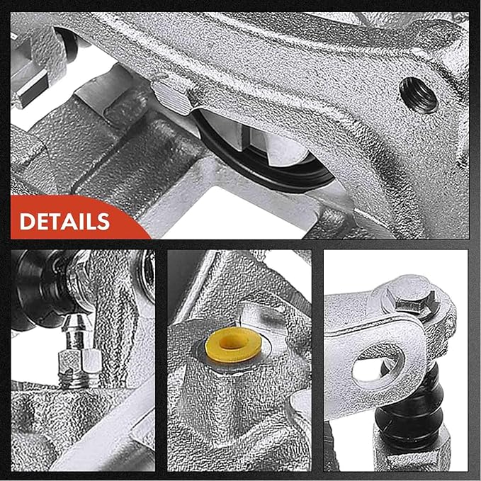 A-Premium Disc Brake Caliper Assembly with Bracket Compatible with Select Ford Models - Transit-150/Transit-250/Transit-350/Transit-350 HD 2015 2016 2017 2018 2019 - Rear Right Passenger Side