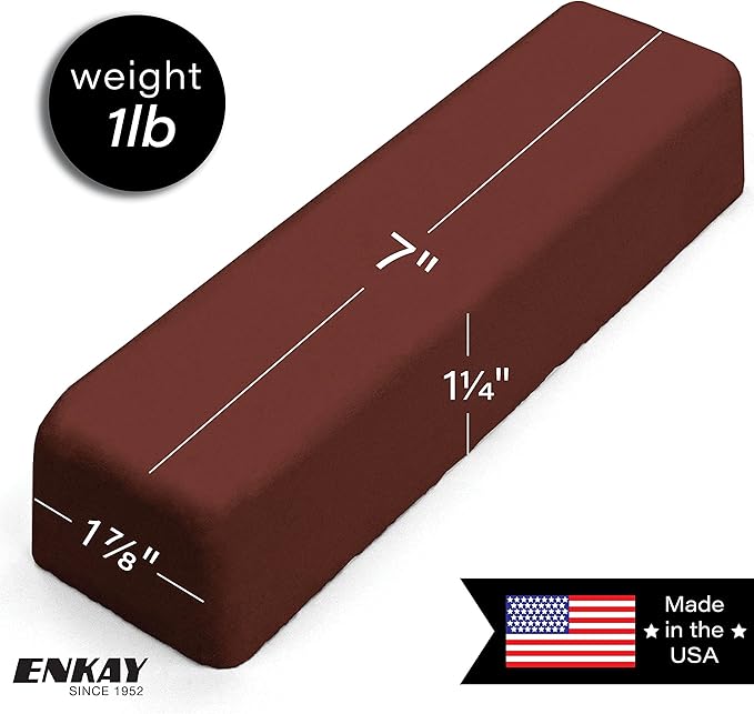 ENKAY - Red Jeweler’s Rouge Polishing Compound, 1 Lb. (U.S. Made)