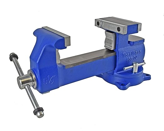 Yost Vises 855-D2 Industrial Grade Reversible Vise, 5.5", Blue
