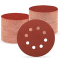 5 Inch 8 Hole Sanding Discs, 150 PCS 600 Grit Hook and Loop Sandpaper, Round Aluminum Oxide Sand Paper Discs for Random Orbital Sander