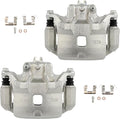 cciyu Front Left & Right Brake Calipers Assembly w/Bracket 19B3306 19B3307 2007 2008 2009 2010 2011 2012 2013 2014 2015 2016 2017 2018 2019 For Nissan For Sentra