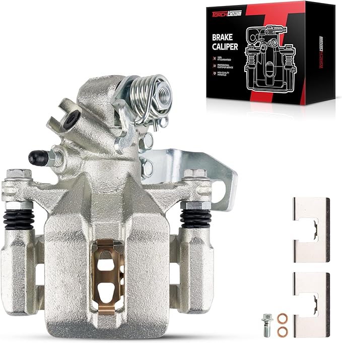 Torchbeam Rear left Driver Side Brake Caliper For Acura Honda for 2002-2006 RSX, 2002-2005 Civic 2.0L, Disc Brake Caliper Assembly with Bracket Replace # 19B2679