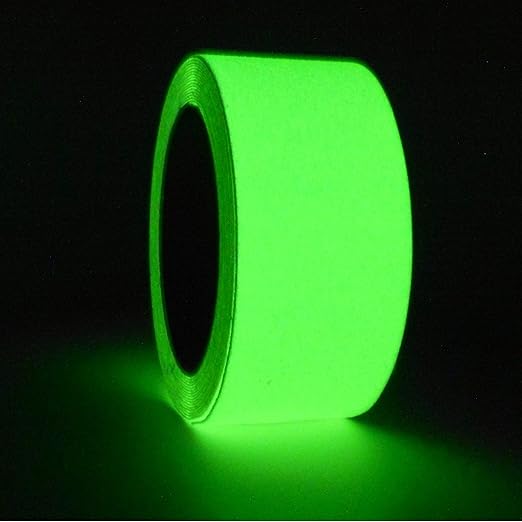 GGR Supplies T.R.U. NST-20 Non-Skid Tape 60 ft. Length Safety Way 60 Grit Anti Slip Traction Tape 32 Mil No Slip (1 in. x 60 ft. (25mm Wide), Luminous)