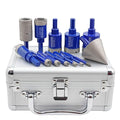 SHDIATOOL Diamond Drill Core Bits,Tile Drilling Core Hole Saw Kit for Porcelain Marble Ceramic Granite with 1/4 Carbide Positioning Drill Bit 13pcs (5/6/8/10/12/20/25/28/32/35MM/6MM/48MM/25MM)