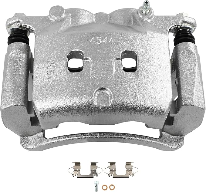 SCITOO 19B7146 Front Left Disc Brake Caliper w/Bracket Fit For INFINITI For Q50 2014-2018,For Nissan For Rogue 2014-2018,For Nissan For X-Trail 2014-2015, Double Pistons