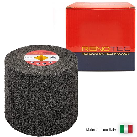120x100mm Non-Woven Abrasive Flap Wire Drawing Polishing Burnishing Wheel for The Surface Treatment of Metal Products (400 GRIT)