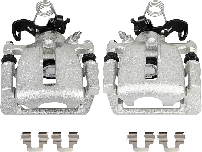 SCITOO 19B3414 19B3415 Rear Left & Right Disc Brake Calipers Assembly w/Bracket For Audi For A4 2005-2009,For Audi For A4 Quattro 2005-2009