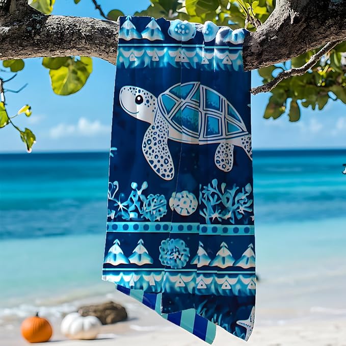 2 Pack Microfiber Beach Towel Oversized 71"x32" Sand Free Quick Dry Absorbent Lightweight Thin , Compact Towels for Travel Swimming Pool Yoga Gym Camping Beach Accessories Vacation Essentials Gift