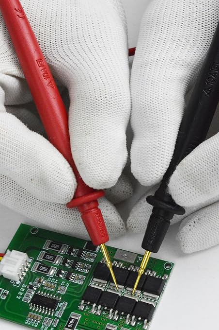 ZIBOO ZB-X20 Ultra-Sharp Test Leads Multimeter Meter Tester Needle Point 35” Test Probe Lead 1000V 20A Compatible with FLUKE/Amprobe/Extech/Hioki/SANWA/Klein Tools/Digital Multimeters