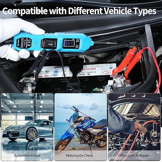 Upgraded 3.5-36V Automotive Circuit Tester, Test Light with 177 Inch Longer Leads, Power Probe,Car Component Activation Short Circuit Finder Continuity Test