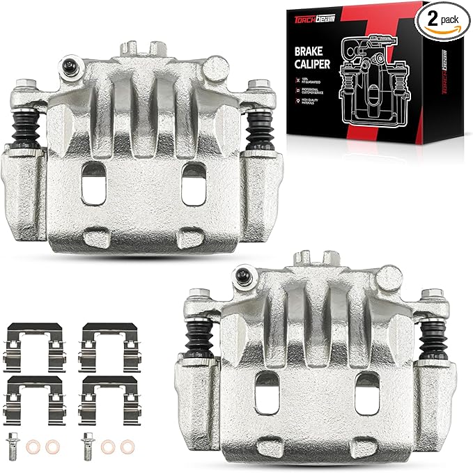Torchbeam Front Brake Calipers Set for Subaru Impreza 2002-2016, Subaru Legacy 2003-2004, Saab 9-2X 2005-2006, Front Left and Front Right Calipers Replace # 19B2682+19B2683