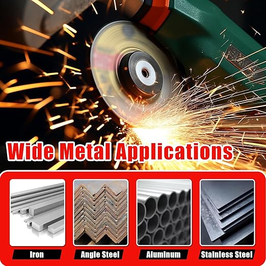 4-1/2 inch Grinding Wheels for General Purpose Metal & Stainless Steel, Aluminum Oxide Grinding Disc for Angle Grinder 4.5'' x 1/4'' x 7/8'' (25 Pack)