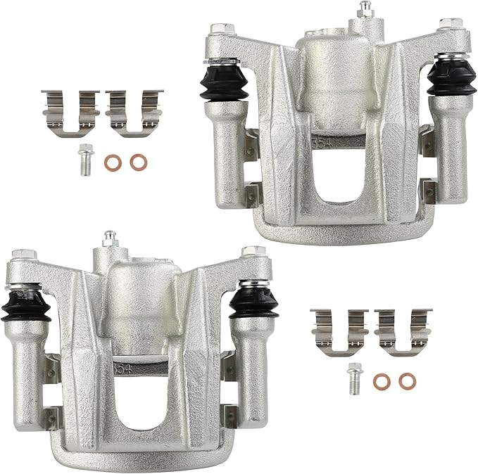 cciyu Rear Left & Right Brake Calipers Assembly w/Bracket 19B6035 19B6034 2009 2010 2011 2012 2013 2014 2015 2016 For Toyota For Venza