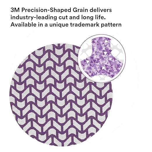 3M Xtract Net Disc 710W, 80+, 6 in, Die 600Z, Pack of 50 Hook and Loop Sanding Discs, Virtually Dust-Free, Premium Option for Metal, Wood, Composites, Stock Removal, and Fine Finishing