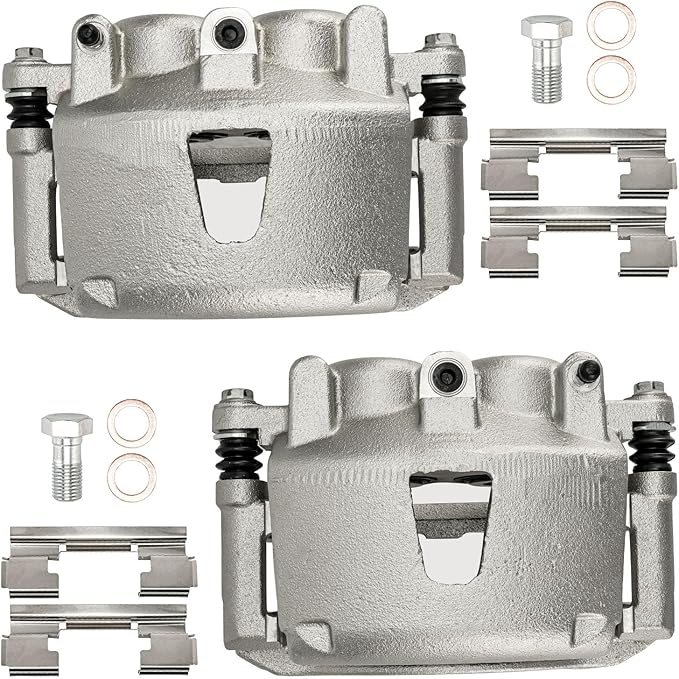 Torchbeam Front Brake Calipers Set for Jeep 2006-2010 Grand Cherokee 3.7L, Jeep 2006-2010 Commander, Jeep 2005 Grand Cherokee, Front Left and Front Right Calipers Replace # 18B4990+18B4991