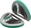 1/2" x 18" Zirconia Sanding Belts for Belt Sander, 40 Grit 1/2 x 18 Inch Sanding Belts for Air File Belt Sander, Woodworking, Metal Polishing, Derusting, 20-Pack