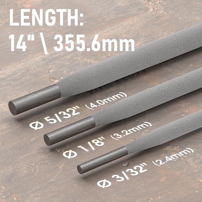 YESWELDER E6011 3/32'' 2LB Welding Rod Carbon Steel Stick Electrodes