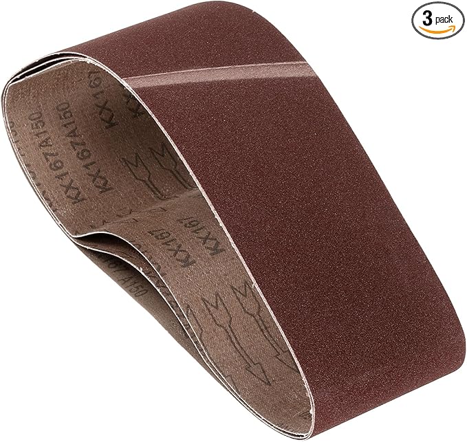 3 Pcs Sanding Belts 6 x 48 Inch 150 Grit Aluminum Oxide Abrasive Sandpaper for Belt Sander Metal Grinding Wood Working Weld Rust Removal