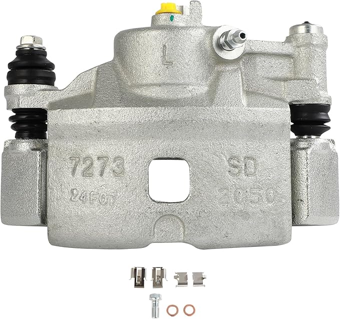 SCITOO 19B1380 Front Left Disc Brake Caliper Assembly w/Bracket For Honda For Civic 1990-2000,For Honda For Civic del Sol 1993-1997,For Honda For CRX 1990-1991