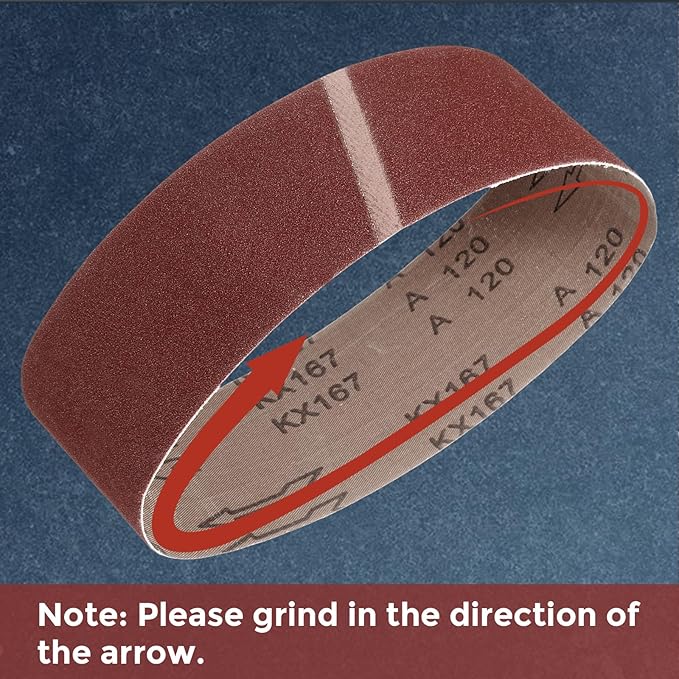 3 Pcs Sanding Belts 6 x 48 Inch 100 Grit Aluminum Oxide Abrasive Sandpaper for Belt Sander Metal Grinding Wood Working Weld Rust Removal