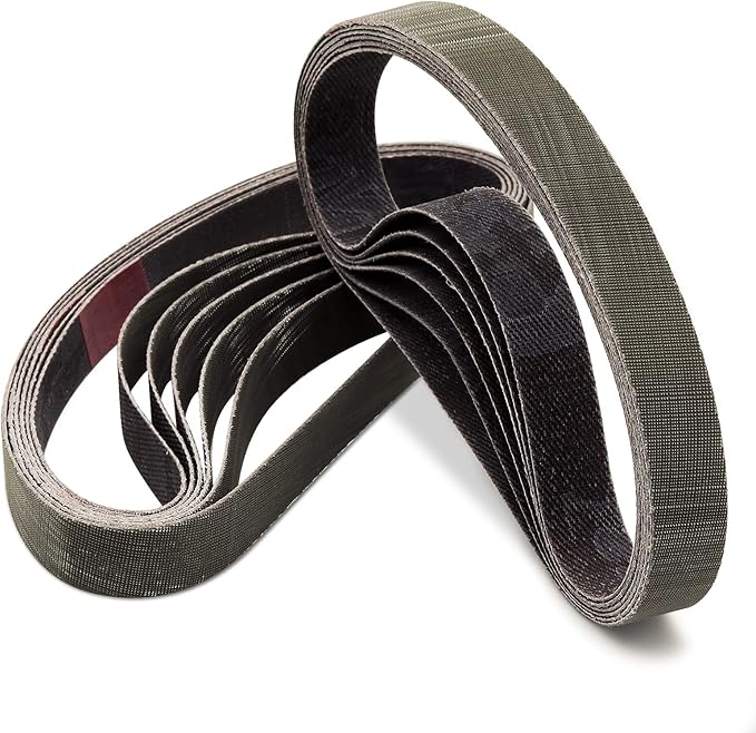 12 Pcs 1/2" x 12" Knife Sharpener Sanding Belts, 2500 Fine Grit Replacement Belt Fits Work Sharp Knife & Tool Sharpener(WSKTS & WSKTS-KT/Mk.1 & Mk.2)