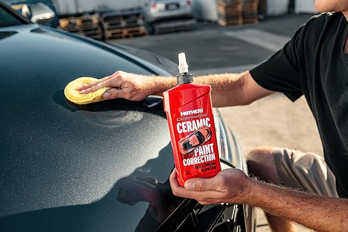 Mothers California Gold Ceramic Paint Correction, 12 oz. — Cuts, Polishes & Repairs, Preps, Removes Scratches, Swirls, Oxidation, Water Spots, Restores Color, Gloss, Depth & Shine (01712)