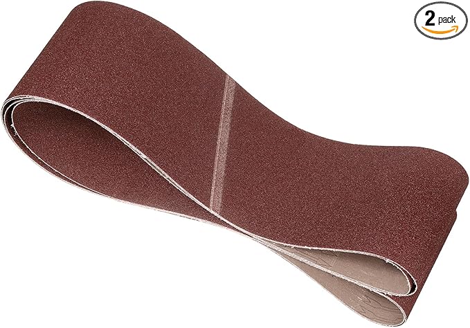 2 Pcs Sanding Belts 6 x 89 Inch 60 Grit Aluminum Oxide Abrasive Sandpaper for Belt Sander Metal Grinding Wood Working Weld Rust Removal