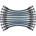 Cat8 Ethernet Cable 6 ft 10 Pack, High Speed 40Gbps 2000MHz, Braided, Blue, Compatible with Router, Modem, Laptop, PC, Gaming