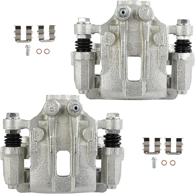 cciyu Rear Left & Right Brake Calipers Assembly w/Bracket 19B6390A 19B6391A 2015 2016 2017 2018 2019 For Hyundai For Sonata,2016 2017 2018 2019 2020 For Kia For Optima