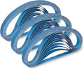 30 Pcs 1/2 x 18 Inch Zirconia Sanding Belts, 120 Grit 1/2x18 Air File Sanding Belts, Zirconia Belt Sander Sanding Belts for Metal (1/2x18in, 120 Grit)